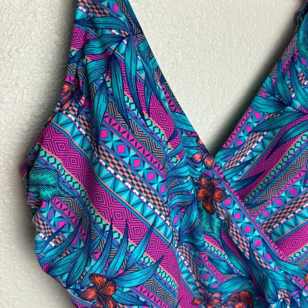 NWT Skinny Dippers Mojito Kiss Kiss Soft Cup One Piece Swimsuit Size L - Picture 3 of 16